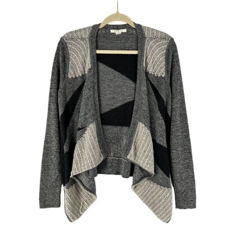 Duffy Womens Sweater Size M Handkerchief Open Front Long Sleeve